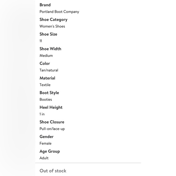 NIB! Portland boot co. women’s size 11 suede/faux fur boot tan/natural winter - Picture 9 of 9